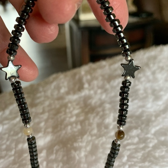 Hematite bead necklace, vintage - Picture 3 of 6